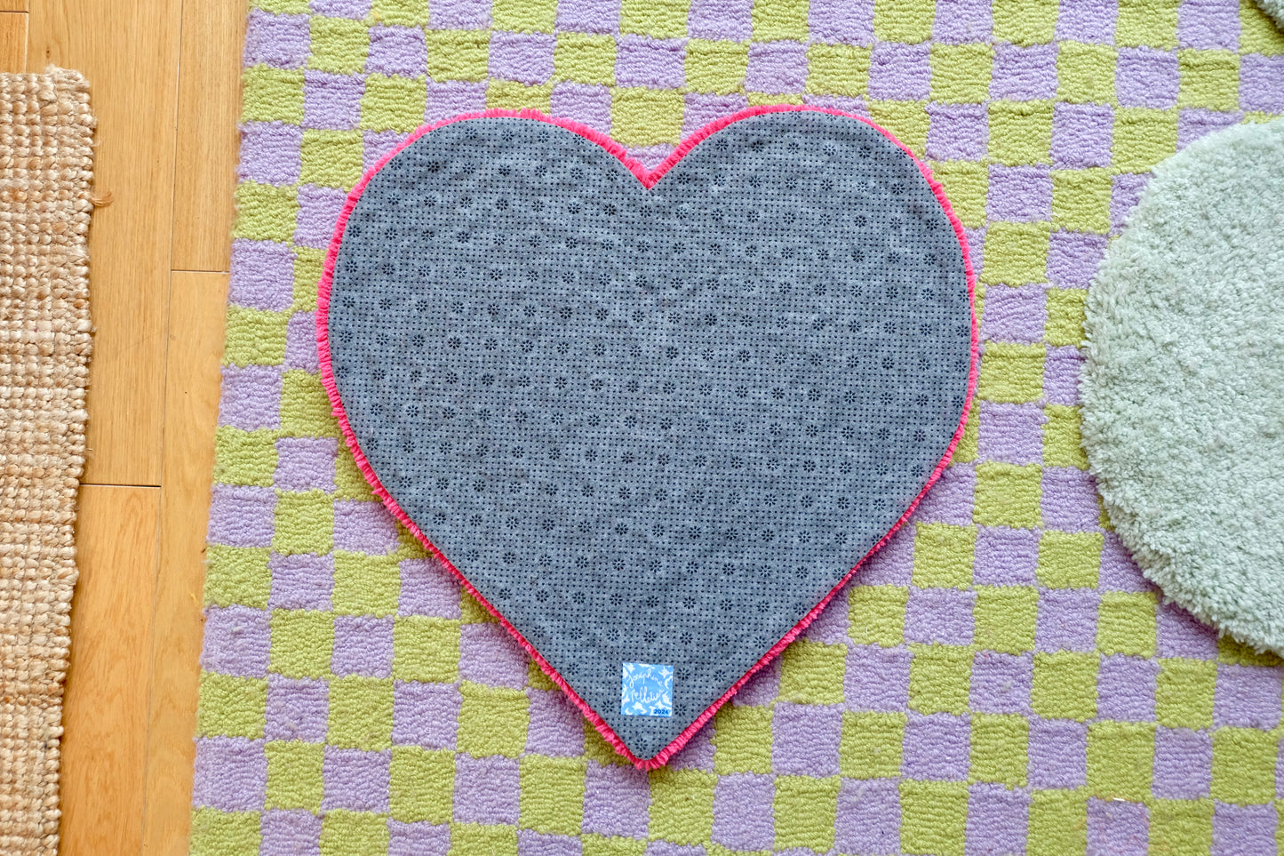 Tapis Coeur bicolore