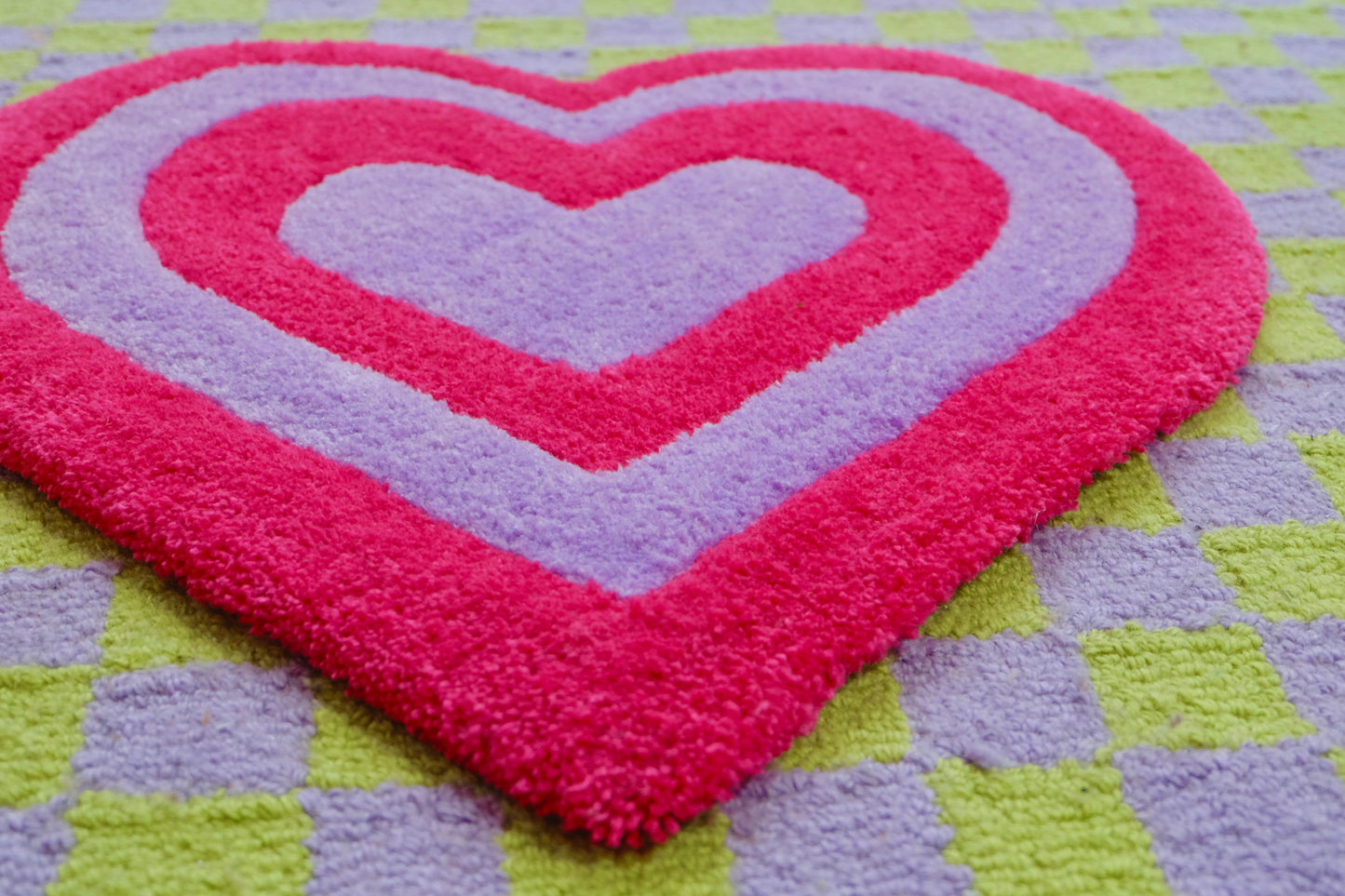 Tapis Coeur bicolore