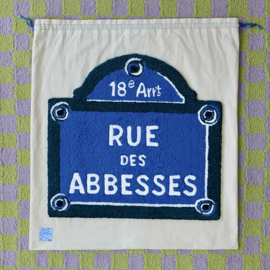 Tapisserie murale artisanale « Rue des Abbesses »